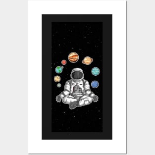 Space Yoga Posters and Art